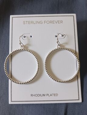 Sterling Forever Terina Circle Dangle Earrings | New